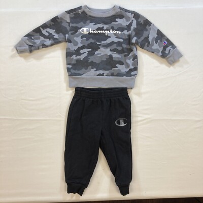 Champion Boys 18 Month Pc Black Gray Camo Sweatshirt