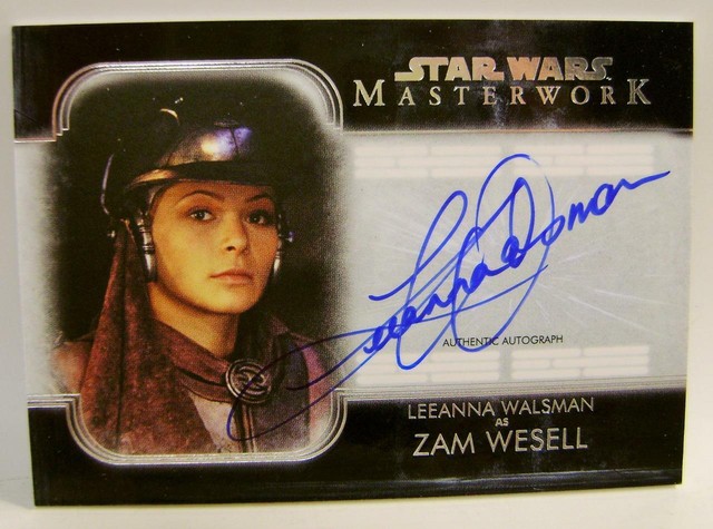 ZAM WESELL LEEANNA WALSMAN AUTO ON CARD TOPPS STAR WARS MASTERWORK 2020