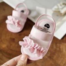 Boutique Baby Toddler Two/Double Strap Shoes Sandals ruffles
