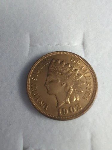 1902 1C BN Indian Cent Uncirculated