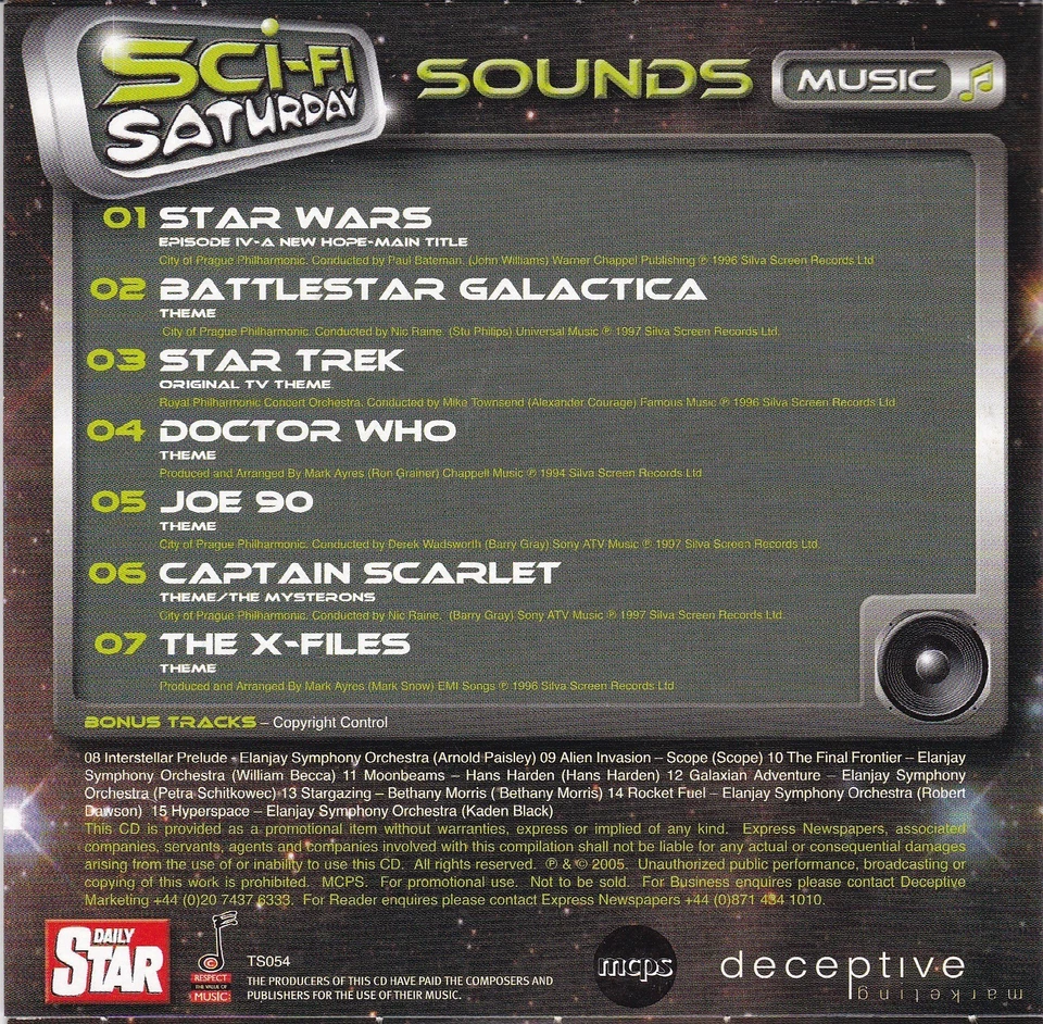 SCI-FI SATURDAY SOUNDS CD - Bild 2 von 3