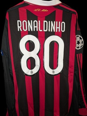 じ*ん様 ACミラン RONALDINHO 80番 長袖ジャージ AC Milan 2009/10