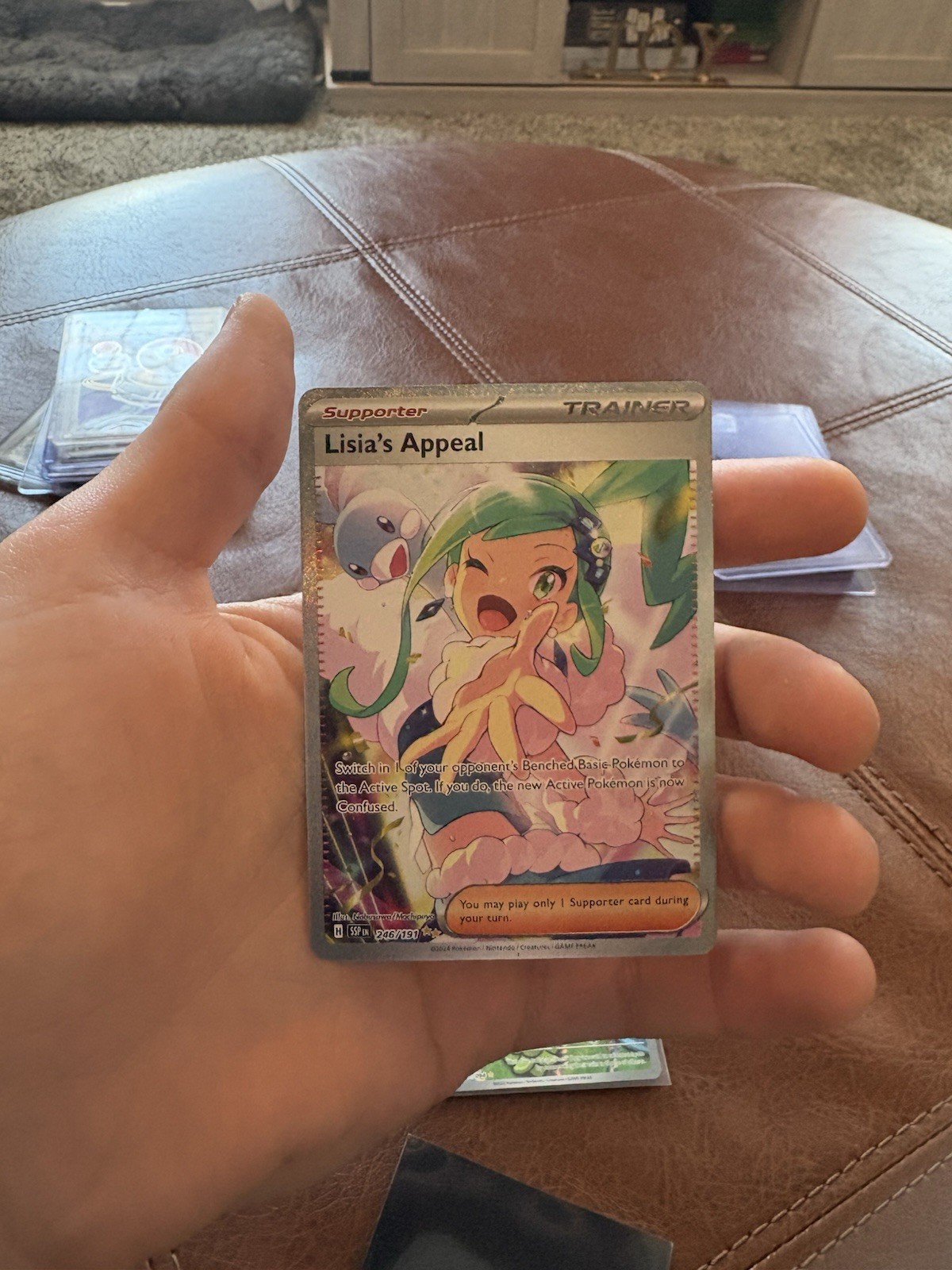 Lisia's Appeal 246/191 Sv08: Surging Sparks Holo Special Illustration Rare NM