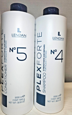 Lendan Plex Forte Kit No. 4 + 5 - Shampoo and Conditioner - 1000 ml/36 Fl. Oz.