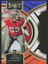 2023 Panini Select #133 Cody Mauch Blue and Orange Prizms Die Cuts #/35 SN,RC