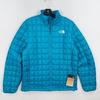 #ad The North Face Mens Thermoball Jacket Mens Size M Alkaline Blue Packable NEW $100.09