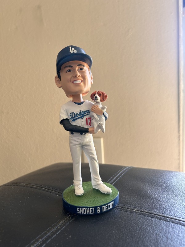 Shohei Ohtani's First Dodger Bobblehead & Shohei + Decoy Bobblehead