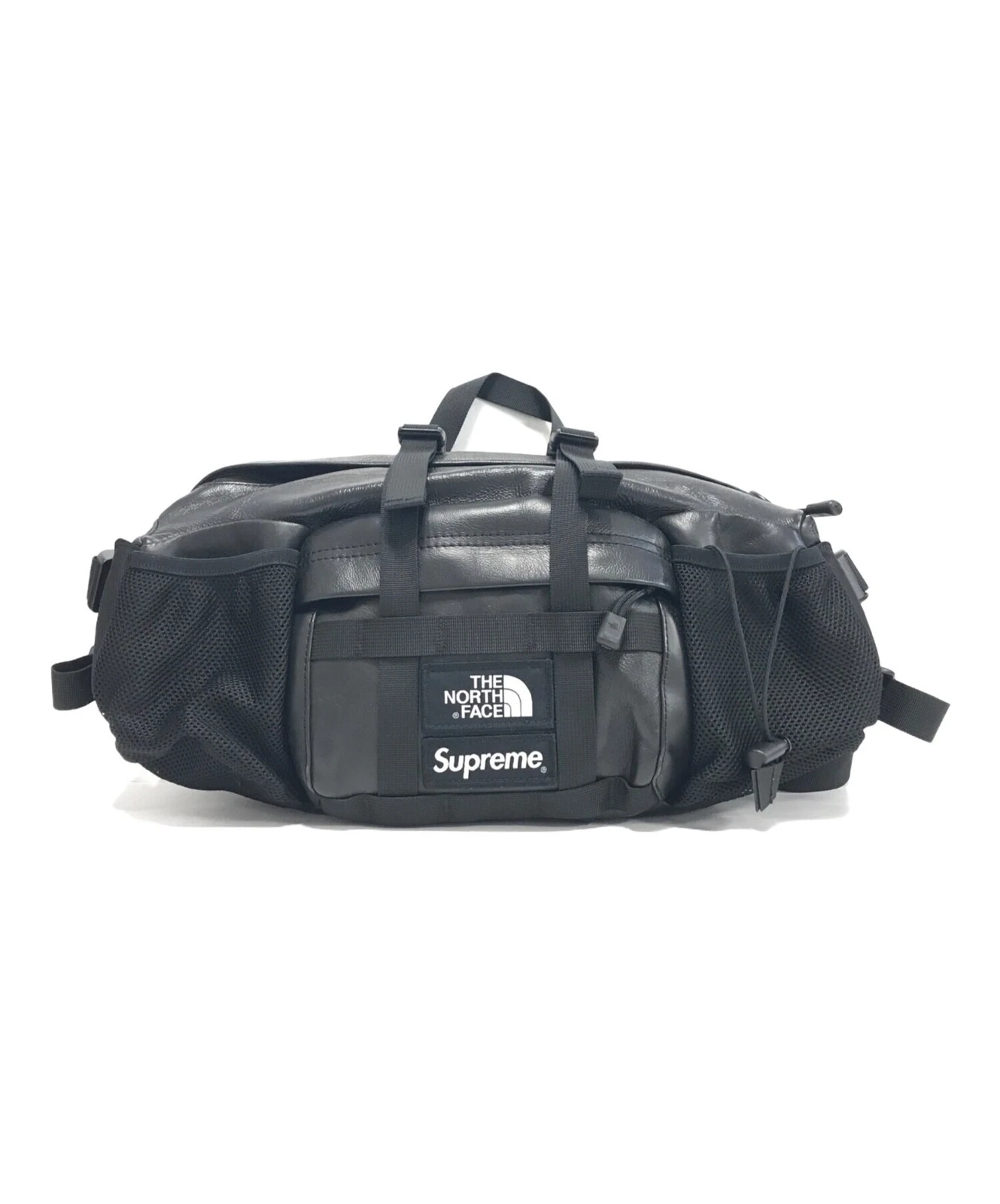SUPREME Sac en Cuir Montagne Taille NF0A3VJA Noir 70% Cuir 30% Nylon