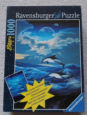  1000 Teile Ravensburger Star Line Puzzle Delphine im Mondlicht