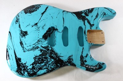 Multicolor HSS Hardtail Strat Stratocaster body Fits Fender neck P517