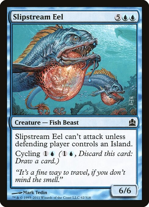 Slipstream Eel NonFoil Commander 2011 62 NM MTG