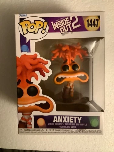 Inside Out 2 Anxiety Funko Pop! Vinyl Figure #1447, with protector