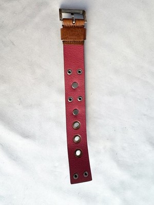 Prada Studded Brown Leather Women's Bracelet Vintage Authentic | eBay