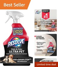 Ultra Pet Carpet Cleaner Spray   for Removal of Pet Stains  Odors, 32oz  Re...