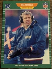 1989 PRO SET BILL PARCELLS #293 NEW YORK GIANTS 