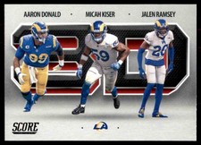 2021 Score 3D Aaron Donald/Jalen Ramsey/Micah Kiser Los Angeles Rams #8