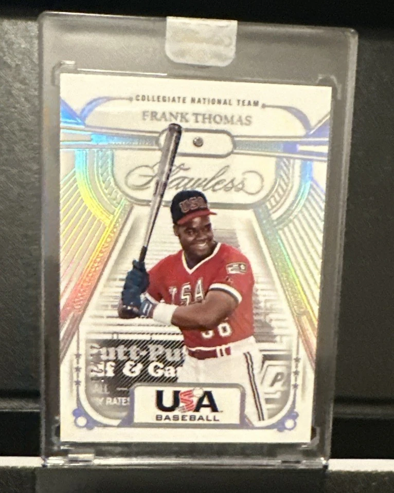 FRANK THOMAS 2024 EQUIPO IMPECABLE EE. UU. WHITE SOX HOF VERDADERA GEMA DE DIAMANTE/25! Foto 3 de 4