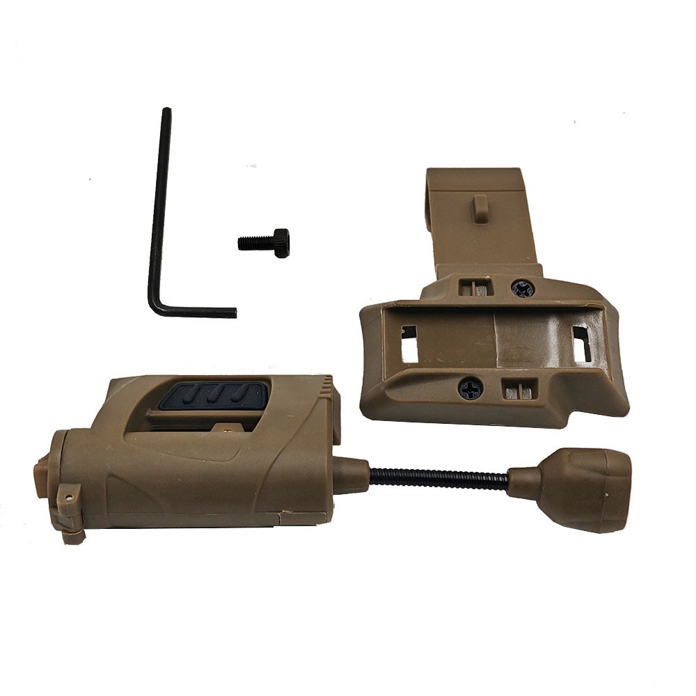 Desert For MPLS Tactical Helmet Flashlight Rail Light Headlamp Signal Lamp USA