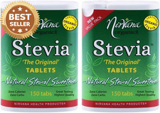 Organics Stevia Original Sweetener 150 Tablets Pack of 2