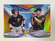 2021 Bowman Chrome Draft Franchise Futures Gold Refractor Davis/Solometo 11/50