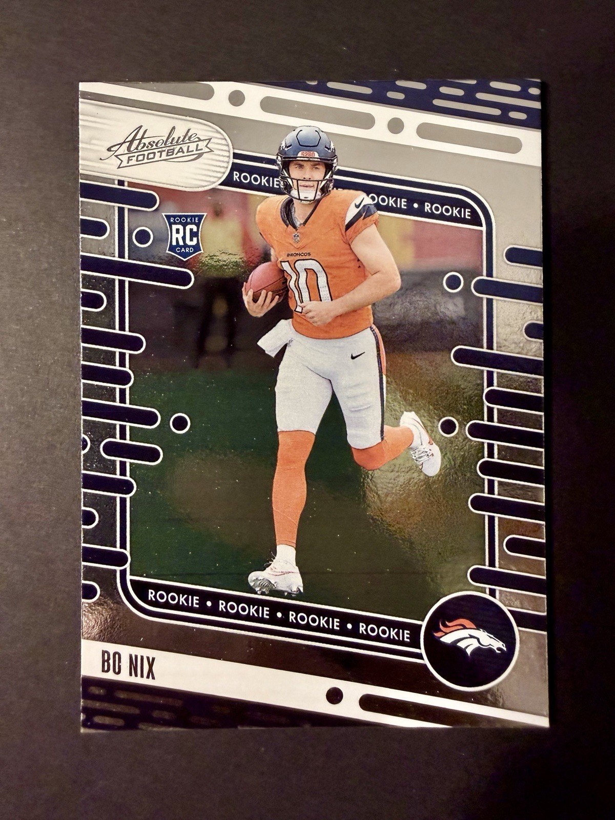 2024 Panini Absolute Rookie Bo Nix #112 RC Denver Broncos Base