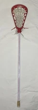 Vintage Brine Superlight II 2 Lacrosse Head And Stick Red White RARE