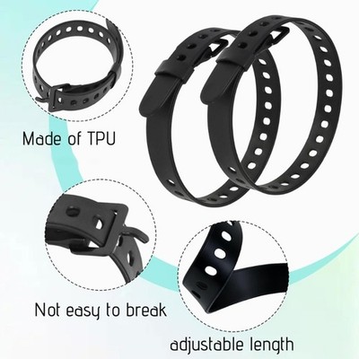 8Pcs Multipurpose Rubber Tension Strap with Insert Clamps Unbind Quickly Tie