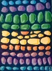 ACEO Original Abstract Acrylic and Pencil painting by Lisa Post “Multi Circles” — photo 1