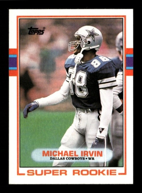 1989 TOPPS #383 MICHAEL IRVIN RC COWBOYS