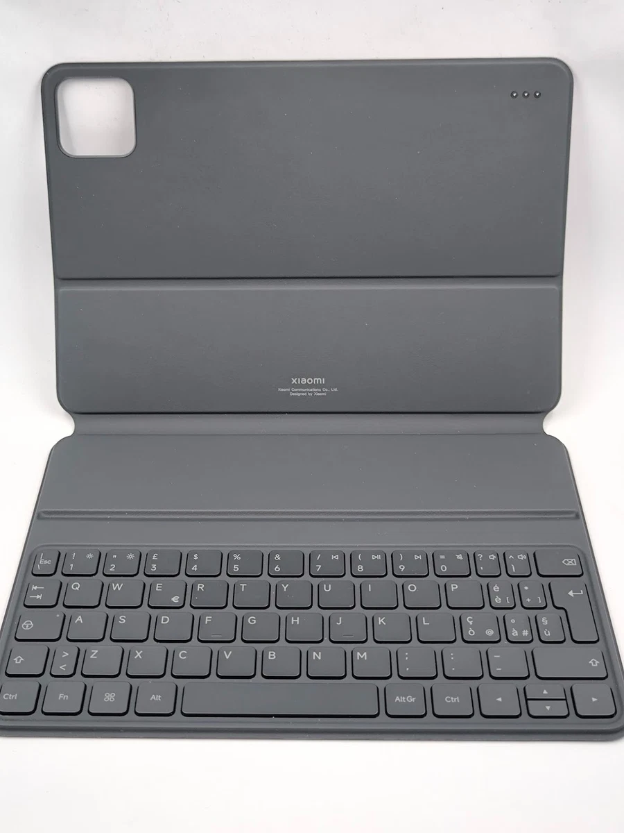 Bueuwe Custodia con Tastiera per Xiaomi Pad 5/PRO 5, Tastiera Rimovibile Wireless con Touchpad, Cover Posteriore in Morbido TPU, Portapenne,10
