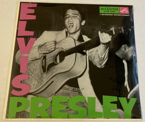 ELVIS PRESLEY debut Lp Red Vinyl FACTORY SEALED Rca Vic Lp 2003 fan club MINT .