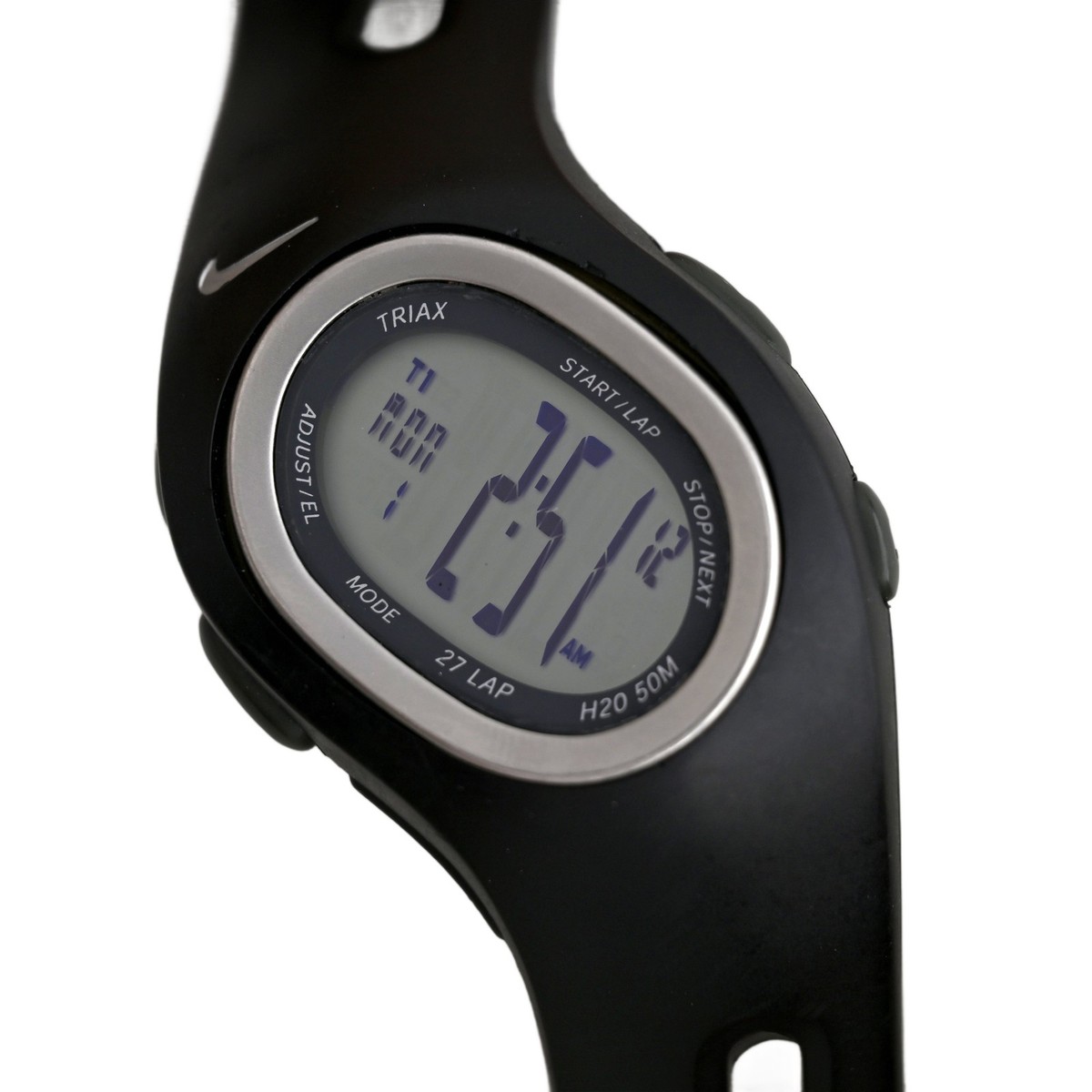 Nike Triax Watch NIKETIMING デジタル腕時計 ブラック Nike Triax Digital Running Watch Black Rubber Strap 27 Lap