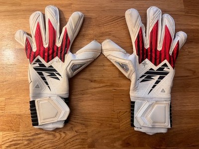 Kaliaaer Torwarthandschuhe Größe 10 weiß/rot Fußball Goalie Handschuhe