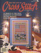 For the Love of Cross Stitch Magazine July 1989 - VERY GOOD
