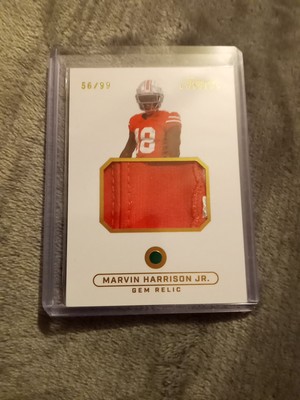 2023 Keepsake Edition Marvin Harrison Jr. Patch Gem Relic Card #d56/99