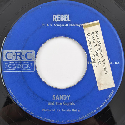 Sandy And The Cupids   Rebel / I Didn't Know Him - 1964 45 rpm Single 7'' Record