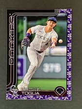 Michael Toglia 2025 Topps Series 1 #48 Team Border Colorado Rockies SP