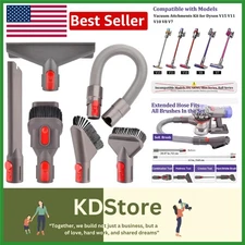 6 PC Vacuum Attachments Kit for Cordless Stick Vacuums, Hose, Crevice & Mattr...
