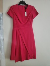 Banana Republic Linen Blend Wrap A-line Dress Pink Sz 0 NWT