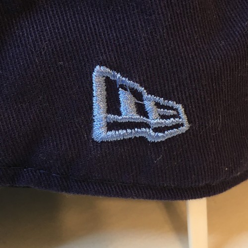 Tampa Bay Rays Script Silver Sequin Hat Strap Back Embroidered TB Logo Cap RARE! - Picture 7 of 15