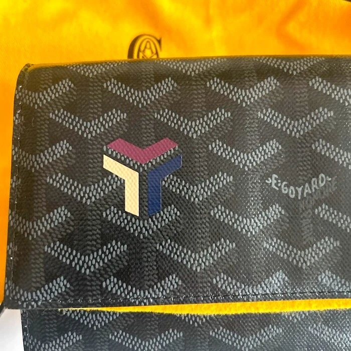 Borsa GOYARD Varenne borsa a tracolla portafoglio jet nera borsa a tracolla prova d'autore