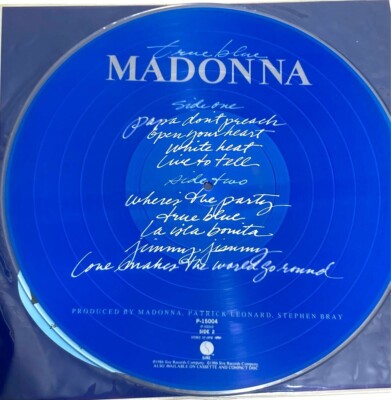 Madonna True Blue Picture Record 1st Limited Edition 1985 Japan P