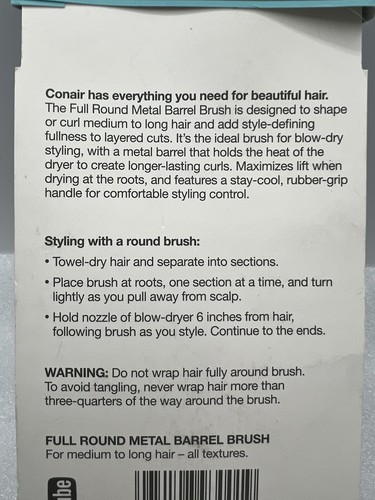 CONAIR (2-Pack) Quick Blow-Dry Brush Copper And Style & Volumize Hairbrushes NEW - Picture 3 of 3