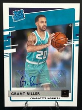 Grant Riller 2020-21 Panini Donruss RATED ROOKIE AUTO #250 Charlotte Hornets
