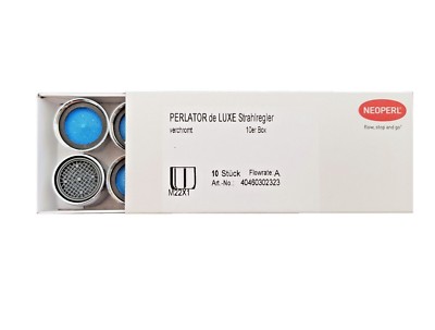10x NEOPERL ''de LUXE''  Perlator OVP Strahlregler Mischdüse Luftsprudler M22x1