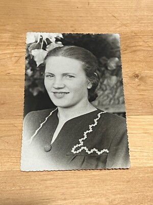 1960s Young woman Smile Hairstyle Vintage photo Soviet photo