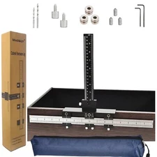 Cabinet Hardware Jig All Metal with Φ5mm & Φ4mm Drilling Hole Aluminum Alloy ...
