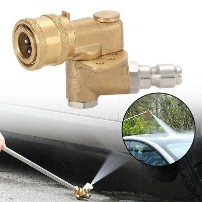 #ad Pivoting Coupler for Pressure Washer Spray Nozzle Gutter Cleaner Attachment for $17.78