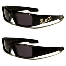 Locs Gangster Thick Black Shades Men's Designer Sunglasses