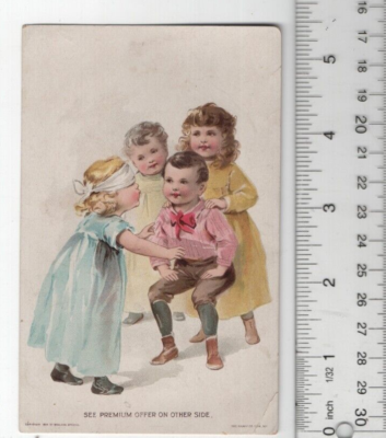 Fela Kuti FELA'S CHILDREN girl's ポストカード Lion Coffee Blind Man's Buff Victorian Trade Card 3